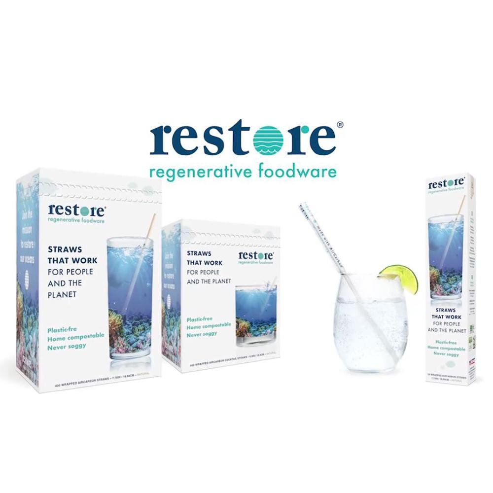 Aircarbon straws - Biodegradable Regenerative Foodware - 7.75 Inch - Pick On Us, LLC