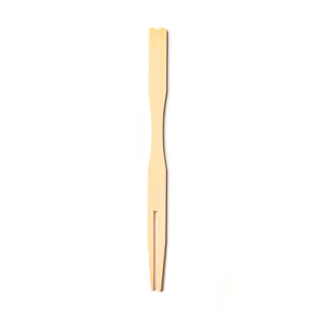 Bamboo Hors D'oeuvres Forks - 4 Inch - Pick On Us, LLC