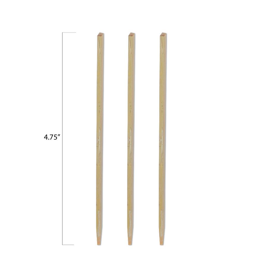 Bamboo Square Skewers - 4.75 Inch - Pick On Us, LLC