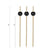 Black Ball Bamboo Skewers - 6 Inch - Pick On Us, LLC