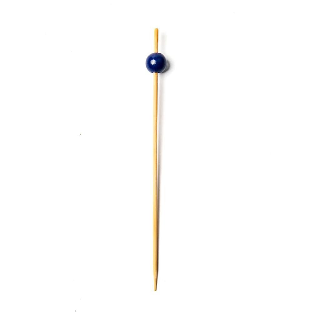 Blue Ball Bamboo Skewers - 6 Inch - Pick On Us, LLC