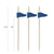 Blue Flag Toothpicks - 4.75 Inch - Pick On Us, LLC