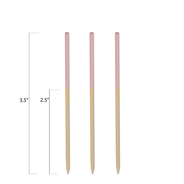 Bamboomn brand - decorative Pearl End Bamboo Picks 15 cm (15 cm) - 4 Bamboomn brand - decorative Pearl End Bamboo Picks 15 cm (15 cm) - 4