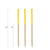 Color-Tip Bamboo Toothpicks - Yellow - 3.5 Inch - Pick On Us, LLC