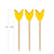 Colorful Bamboo Tulip Picks - 3.5 inch - Pick On Us, LLC