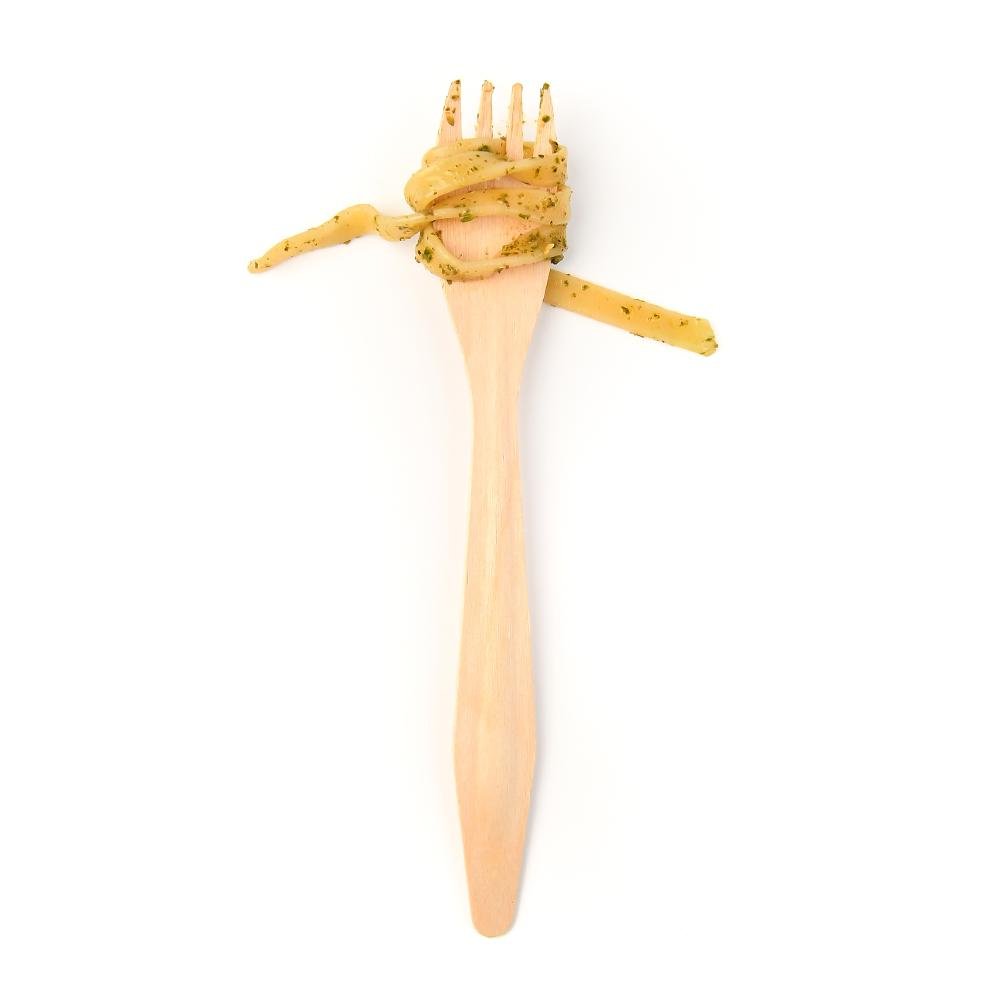 Custom Wooden Forks - 6 Inch - Pick On Us, LLC