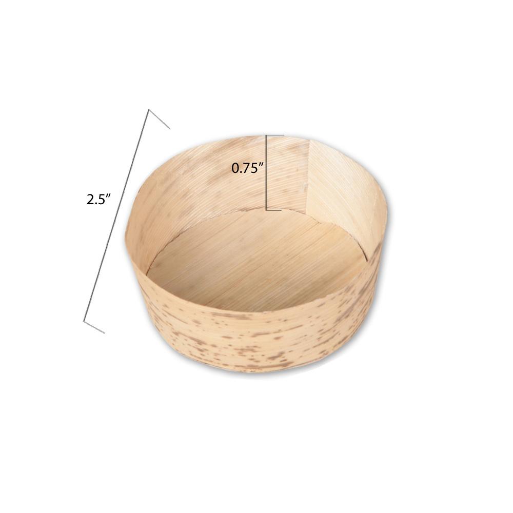 Disposable Bamboo Tasting Cups - 2.5 Inch - Pick On Us, LLC