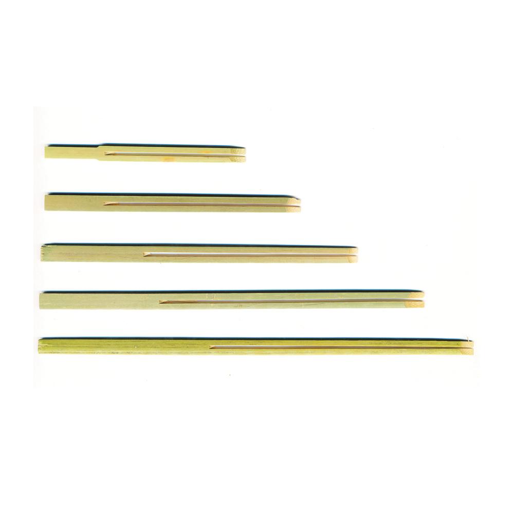 Double Prong Bamboo Picks - 6 Inch - Pick On Us, LLC