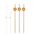 Gold Ball Bamboo Skewers - 6 Inch - Pick On Us, LLC