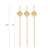 Gold Metallic Diamond Picks - 4.75 inch - Pick On Us, LLC