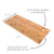 Large Bamboo Charcuterie Boards - 20"x8.5" - 10 Pieces - Pick On Us, LLC