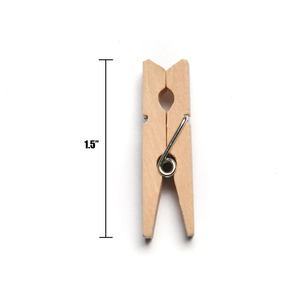 Mini Clothespins - 1.5 Inch Cocktail Garnish Clip - Pick On Us, LLC