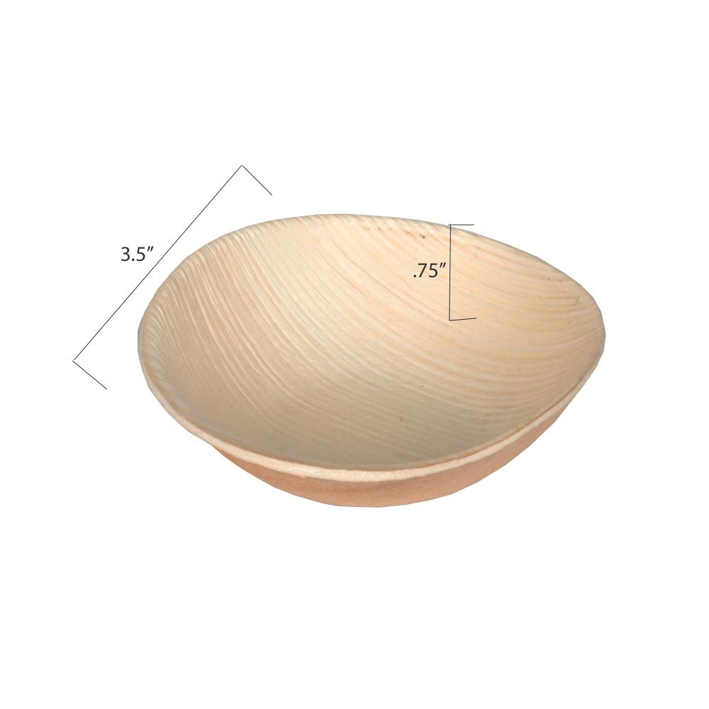 areca palm bowls 3.5" Palm Leaf Bowls