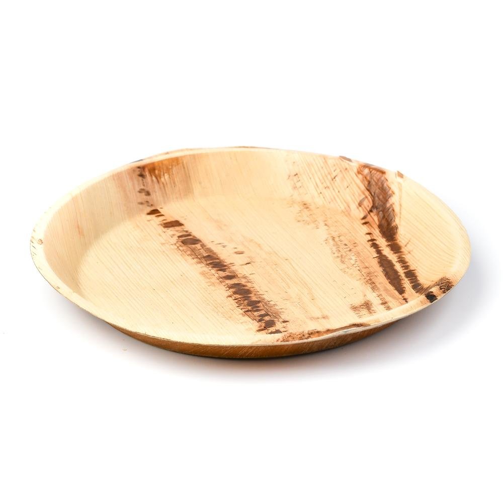 Palm Leaf Plates - 10 Inch Round - Pick On Us, LLC
