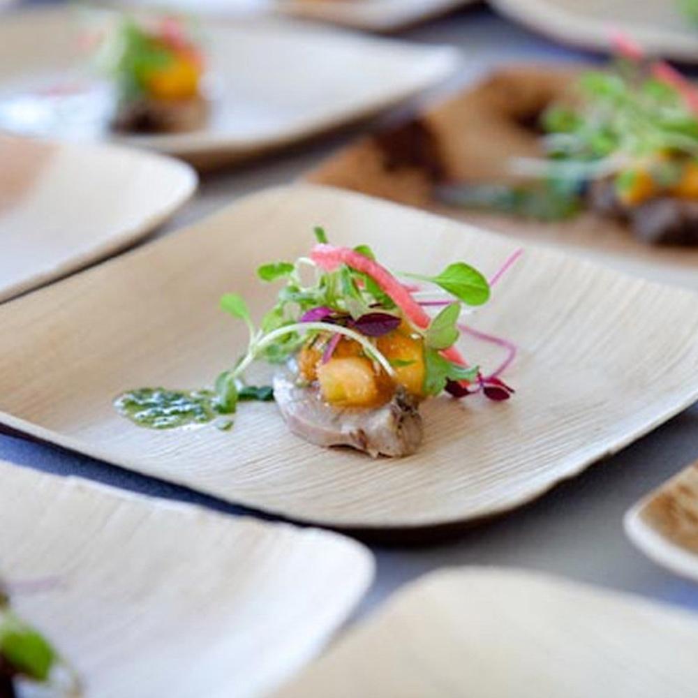 Palm Leaf Plates - 7 x 8 Inch - Pick On Us, LLC