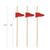 Red Flag Toothpicks - 4.75 Inch - Pick On Us, LLC