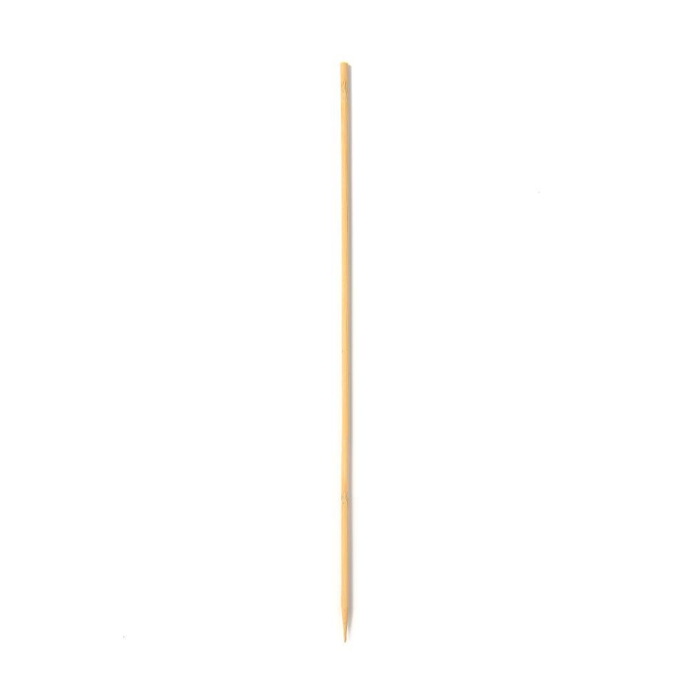 Round Bamboo Skewers - 10 Inch 3mm - Pick On Us, LLC