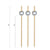 Silver Ball Bamboo Skewers - 6 Inch - Pick On Us, LLC