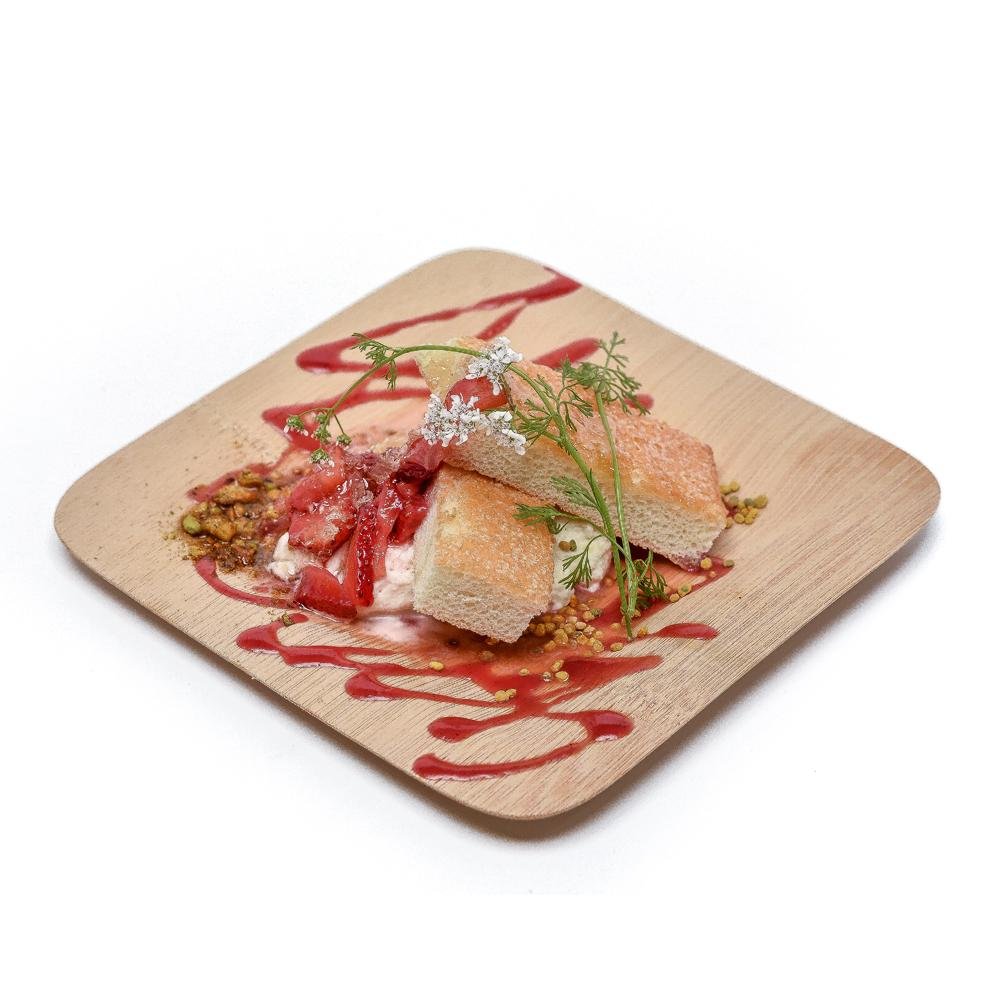 Square Bamboo Plates - 7 Inch - Pick On Us, LLC