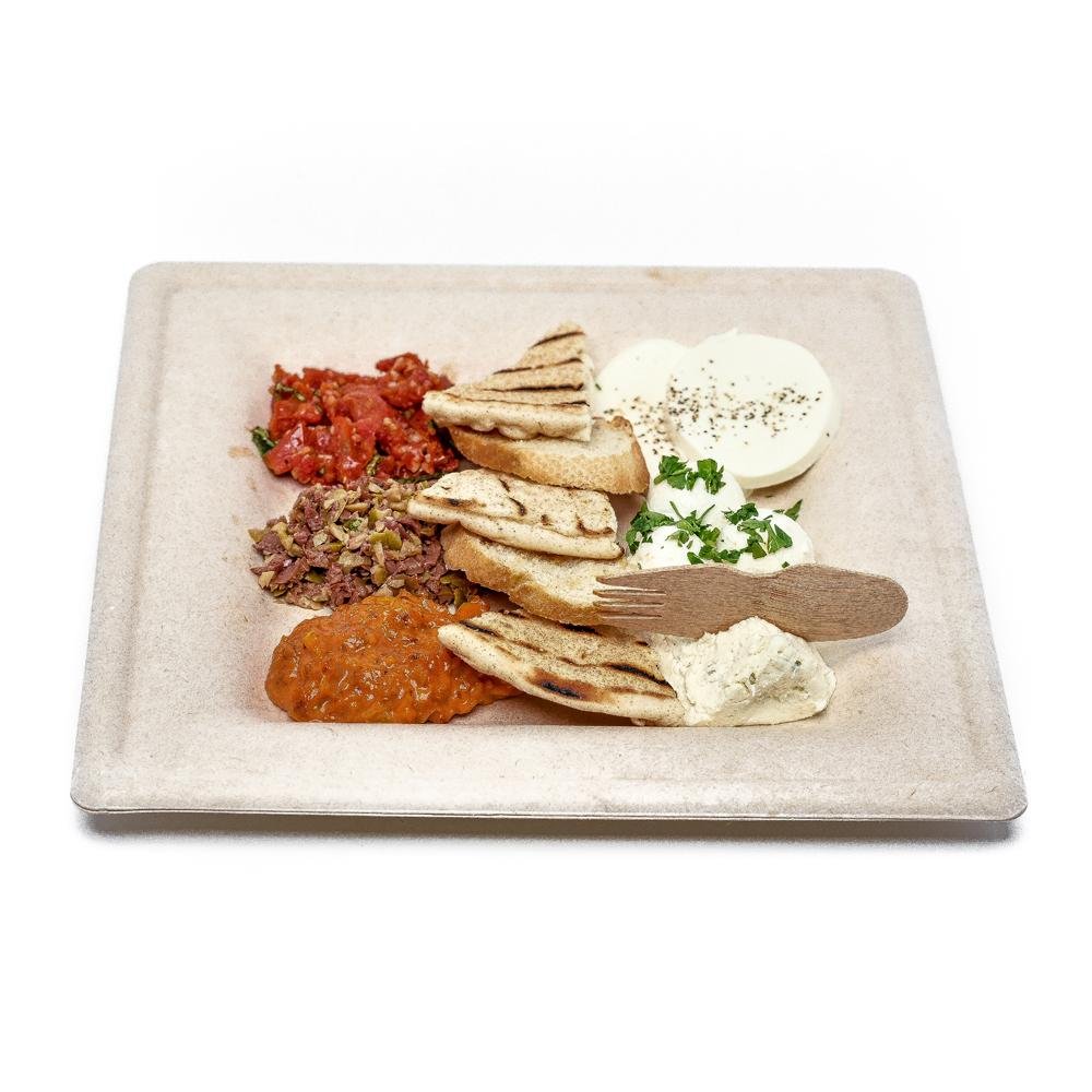 Sugarcane Plates 10 x 10 Inch - 250 Count - Pick On Us, LLC
