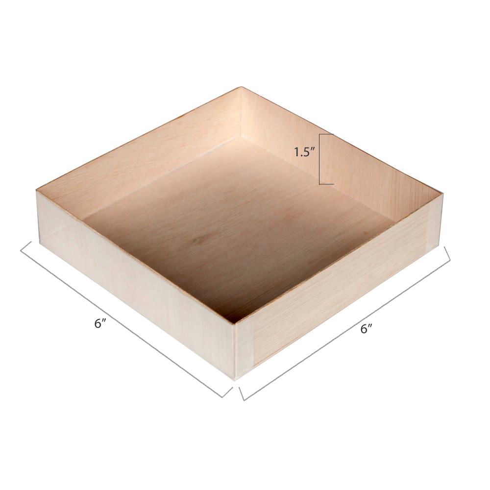 Wood Food Trays, Collapsible Tray