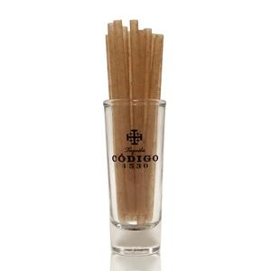 Unwrapped - Natural Cocktail Agave Straws - 6 Inch x 6mm - Pick On Us, LLC
