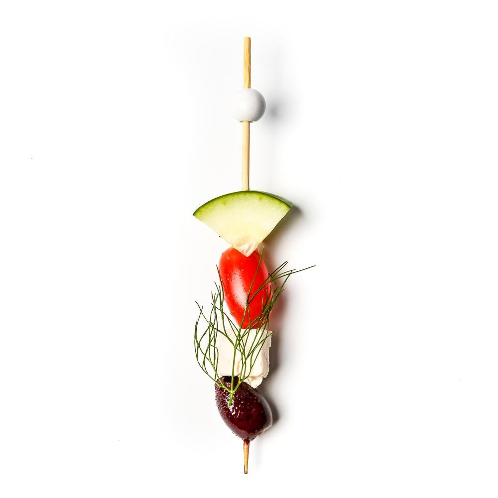 White Ball Bamboo Skewers - 6 Inch - Pick On Us, LLC