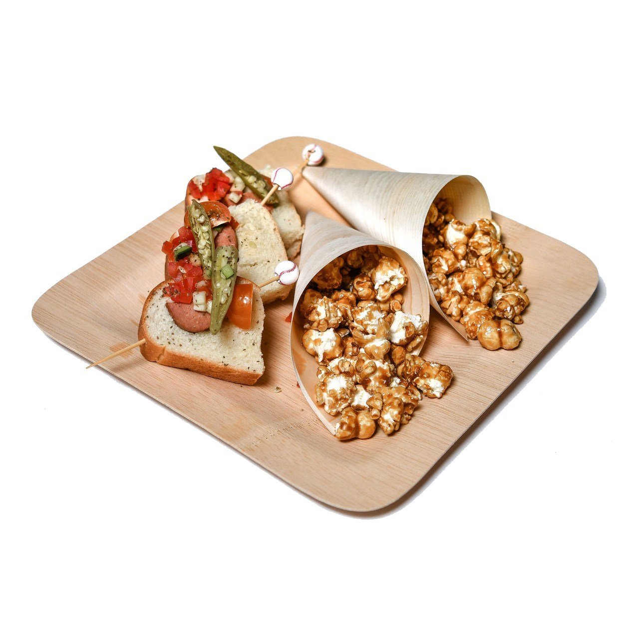 Wood Tasting Cones - 7 Inch - Pick On Us, LLC