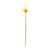 Yellow Ball Bamboo Skewers - 6 Inch - Pick On Us, LLC